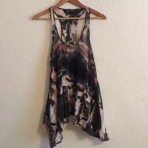 COPY - ALL SAINTS 100% silk razor back